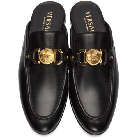 versace velvet medusa loafers|gianni versace men's slip ons.